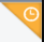 Orange clock indicating time