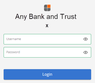 The log in page displays the user name and password fields.